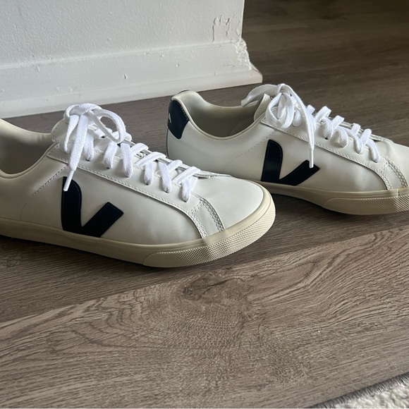 Veja Esplar Leather White Black Sneakers Eur 41 - Picture 5 of 7